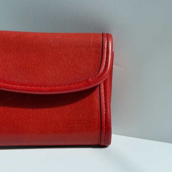 SOLD Vintage Coach Red Multifunction Wallet 7219 - Picture 4 of 14